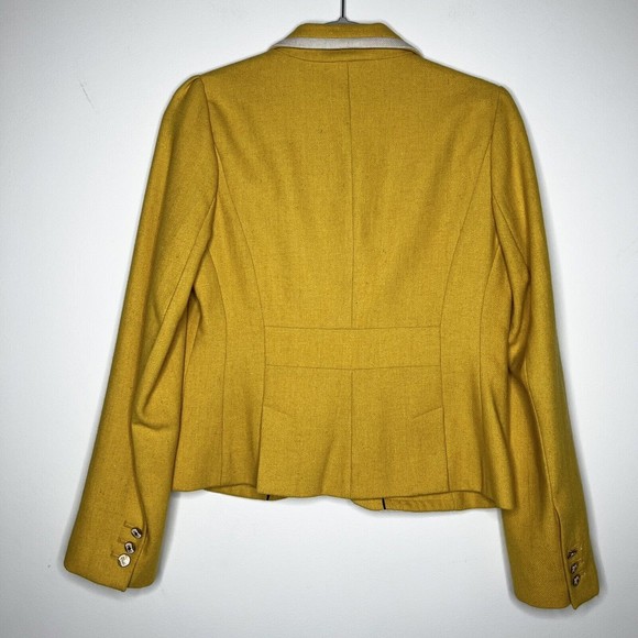 Ann Taylor Loft Yellow Blazer Women’s 6 Y2K Clueless - Picture 6 of 15